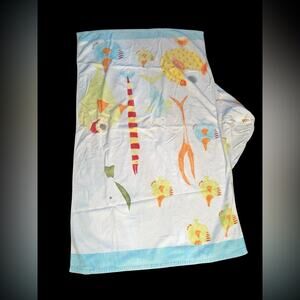 Pottery Barn Kids Swimming Fish Hooded Baby Toddler Beach Bath Wrap Towel 2009